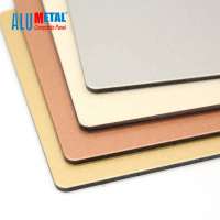 Modern exterior wall cladding building materials brushed copper color acp wall aluminum composite panel